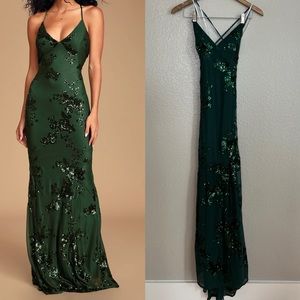 valhalla forest green dress Valhalla gown Elizabeth Dye